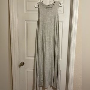 Gray maxi dress